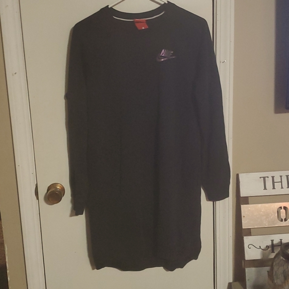 Black and purple Nike sweatshirt dress